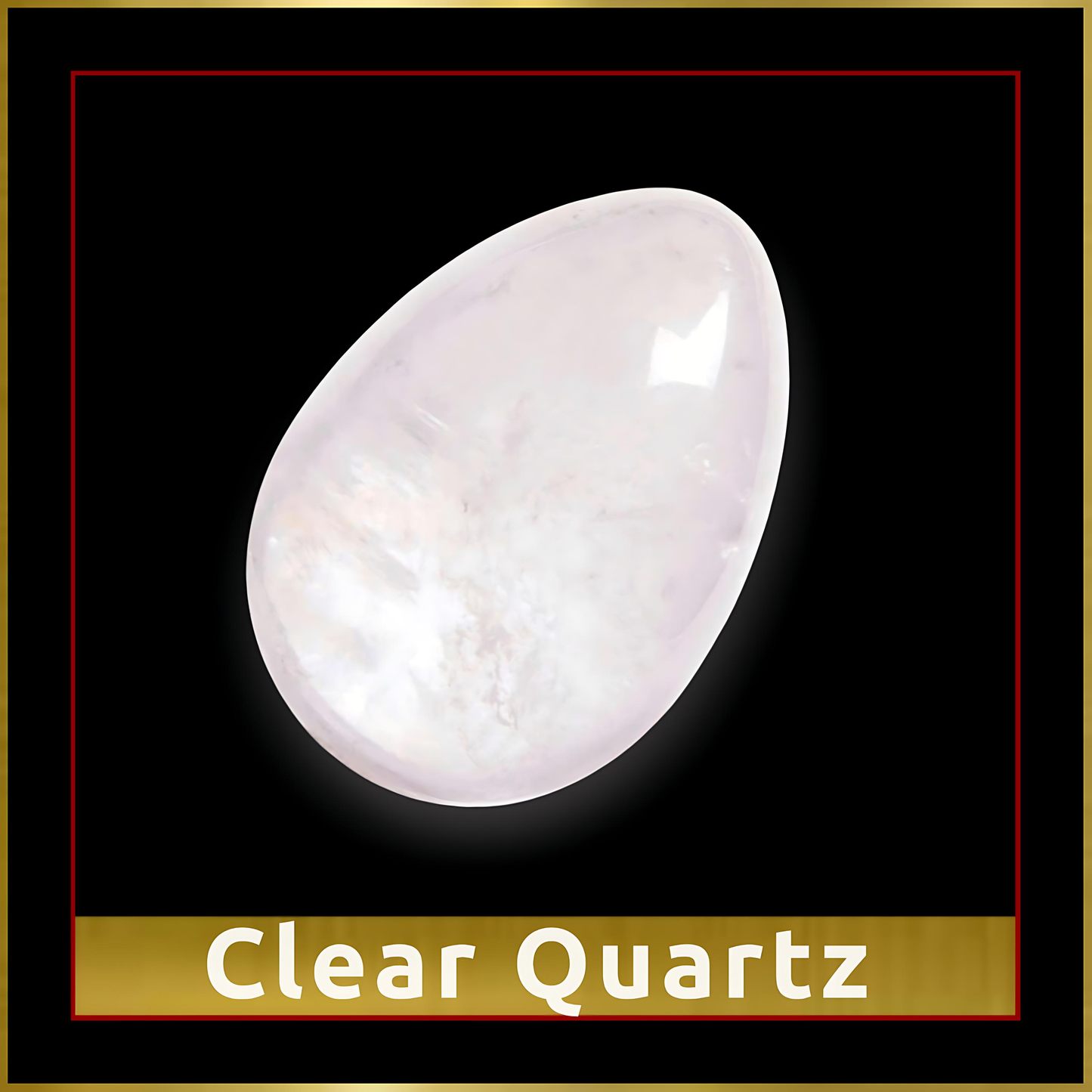 CLEAR QUARTZ YONI EGG
