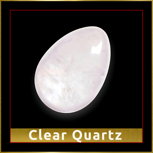 CLEAR QUARTZ YONI EGG